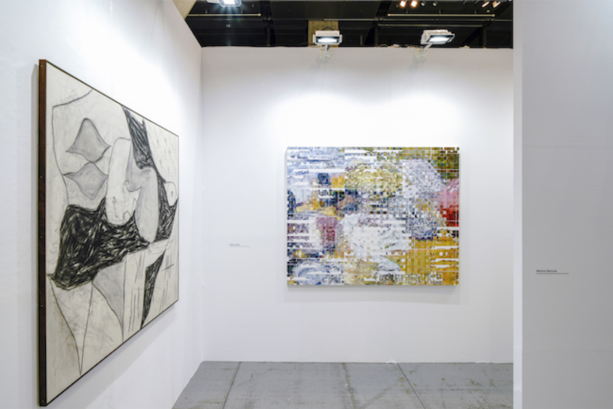 Installation view, artwork, left to right: Anthony Miler; Shiori Tono