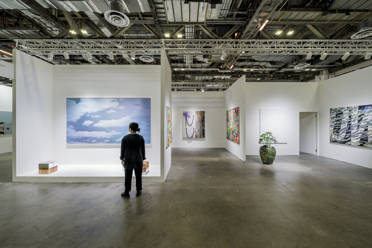 Installation view, artwork, left to right: Miya Ando; Ayumu Yamamoto; Keisuke Tada; Takuro Tamura; baanai