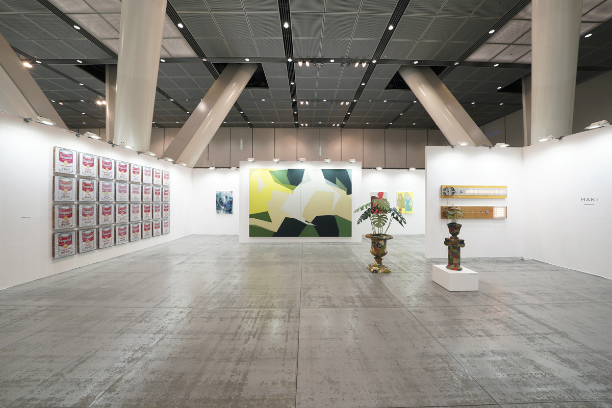 Installation view, artwork, left to right: Tammi Campbell; Michael Kagan; Tomohito Ushiro; Takuro Tamura; Satoru Tamura