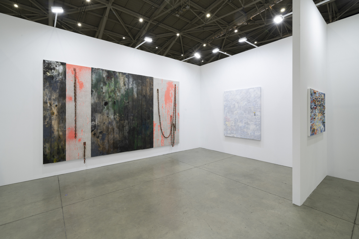 Installation view, artwork, left to right: Keisuke Tada; baanai; Anne Kagioka Rigoulet