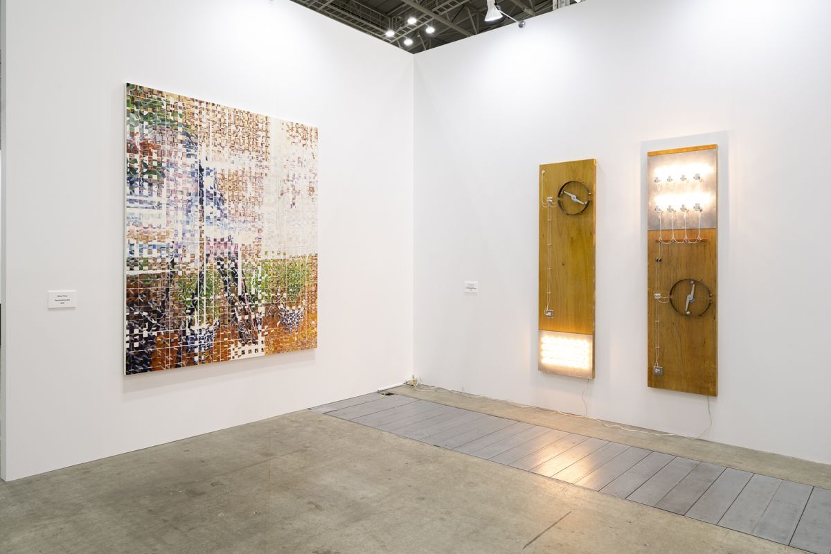 Installation view, artwork, left to right: Shiori Tono; Tamura Satoru