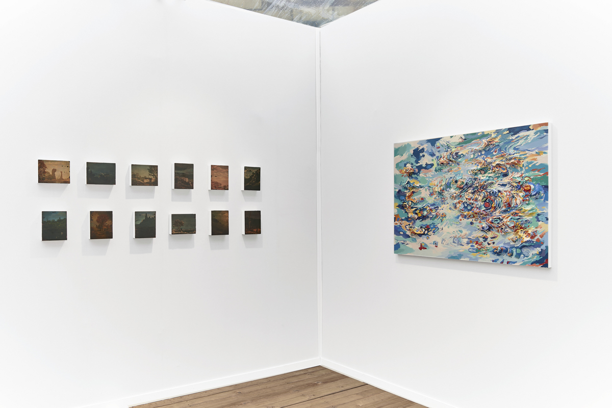 Installation view, artwork, left to right: Keisuke Tada; Anne Kagioka Rigoulet, Photo: Mathias de Lattre