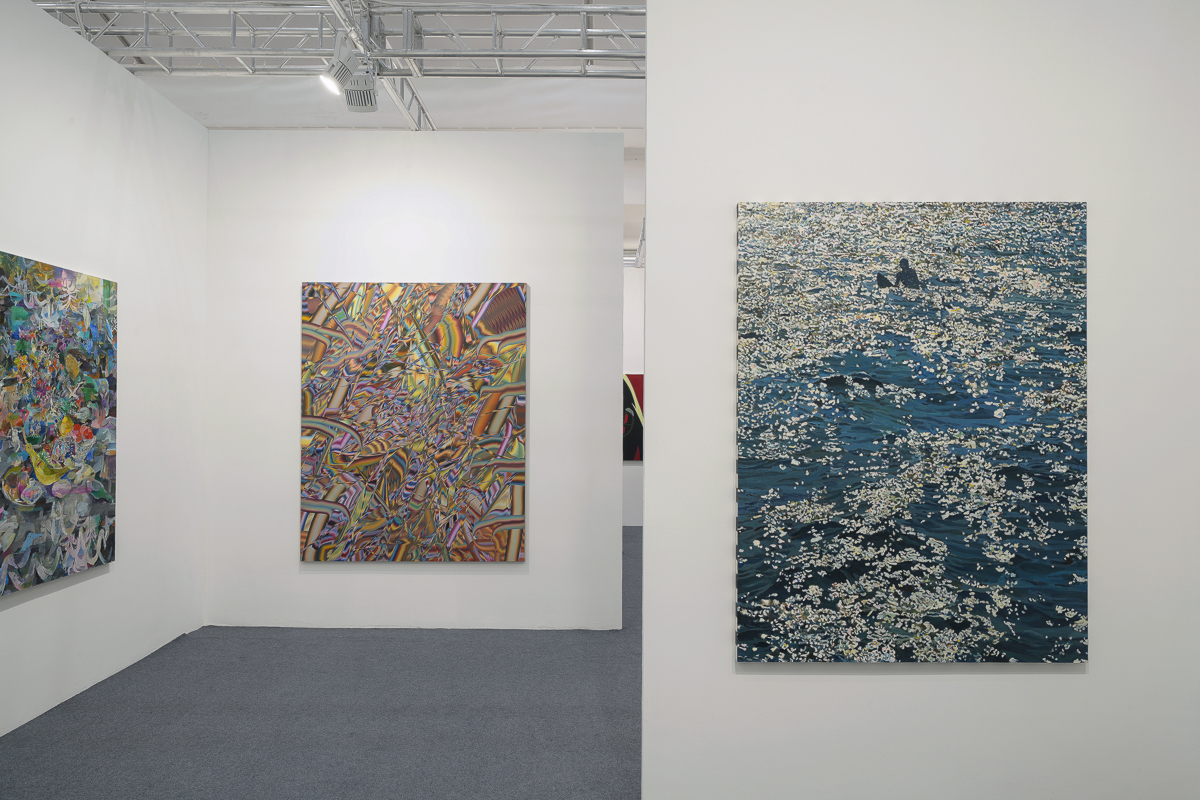 Installation view, artwork, left to right: Ayumu Yamamoto; Clinton King; Jason Bereswill