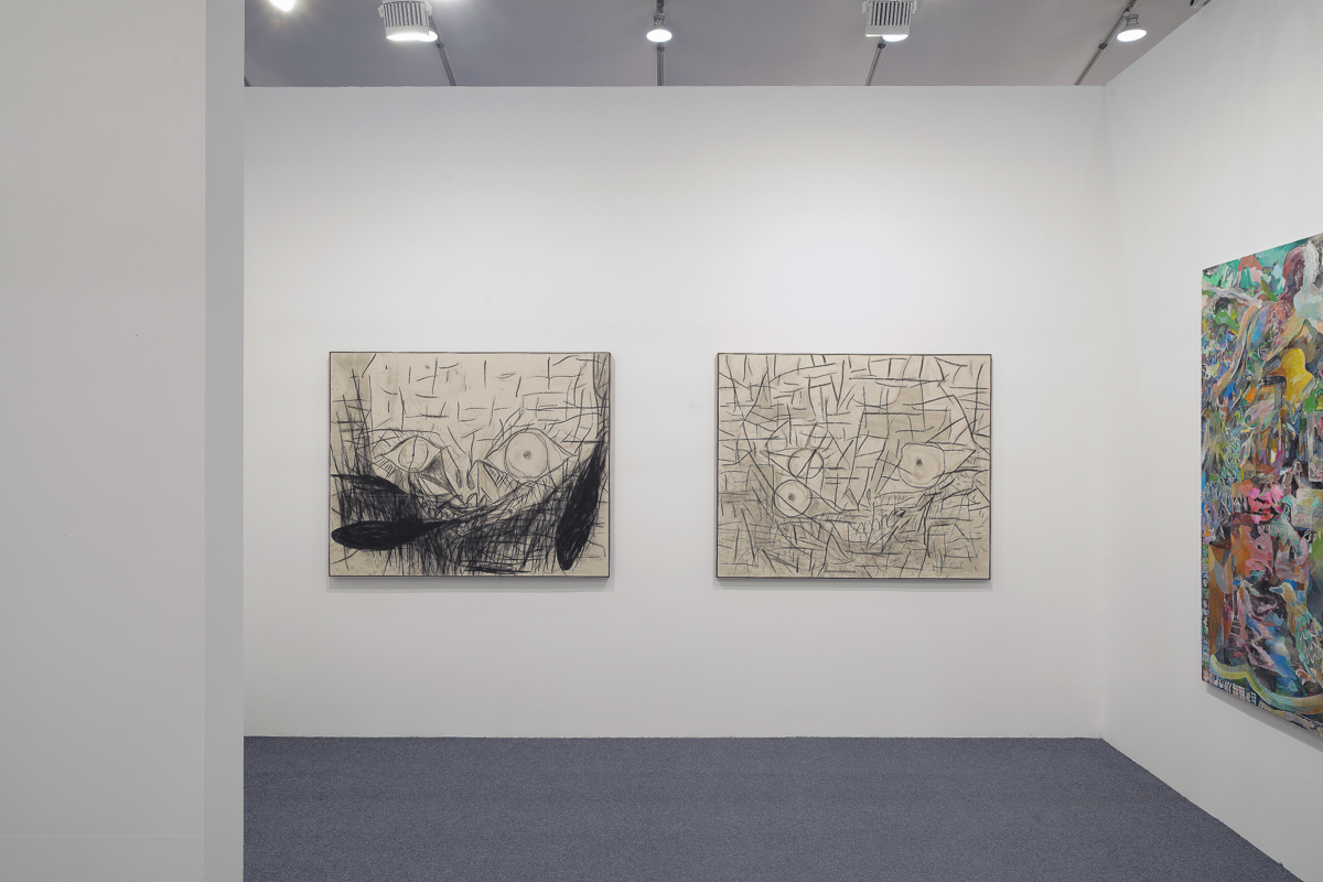 Installation view, artwork, left to right: Anthony Miler; Ayumu Yamamoto