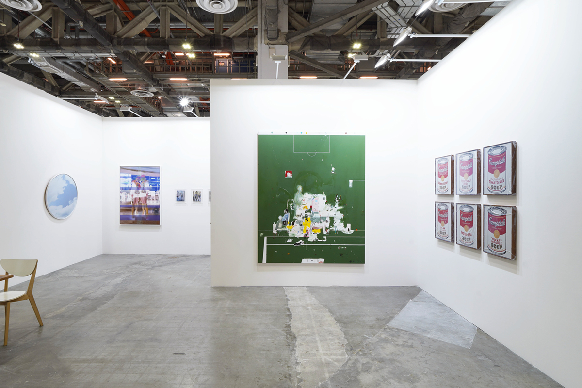 Installation view, artwork, left to right:  Miya Ando, Asami Kiyokawa, Brian Harte, Tammi Campbell